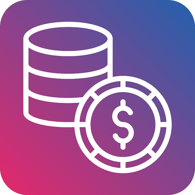 Diseño vectorial de estilo de icono de dinero