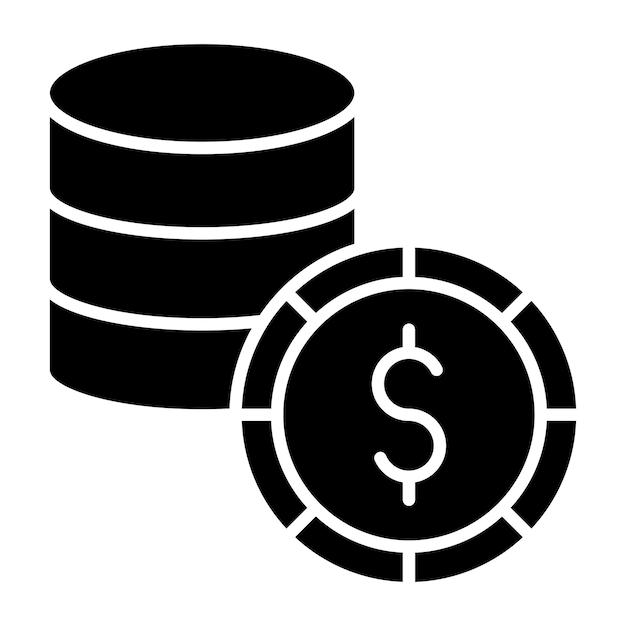 Diseño vectorial de estilo de icono de dinero