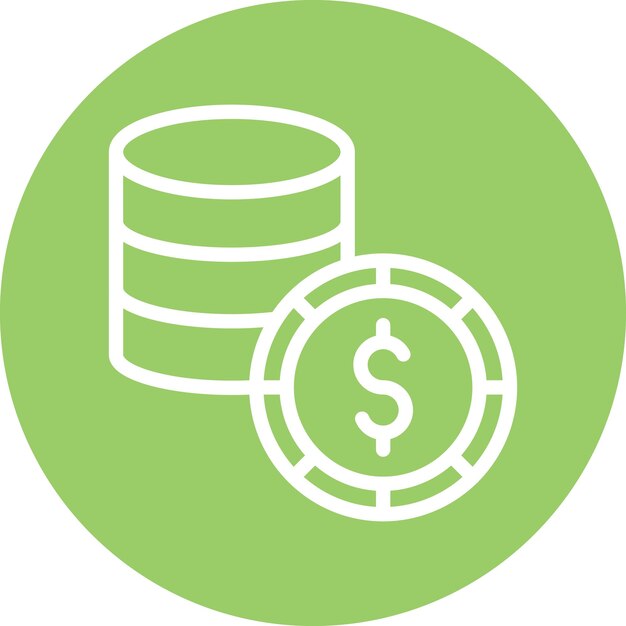 Diseño vectorial de estilo de icono de dinero