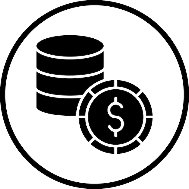 Diseño vectorial de estilo de icono de dinero