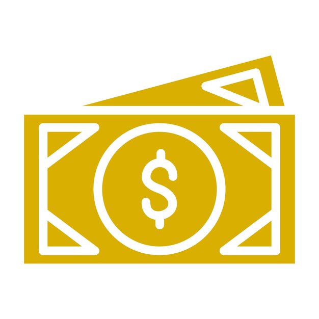 Diseño vectorial de estilo de icono de dinero