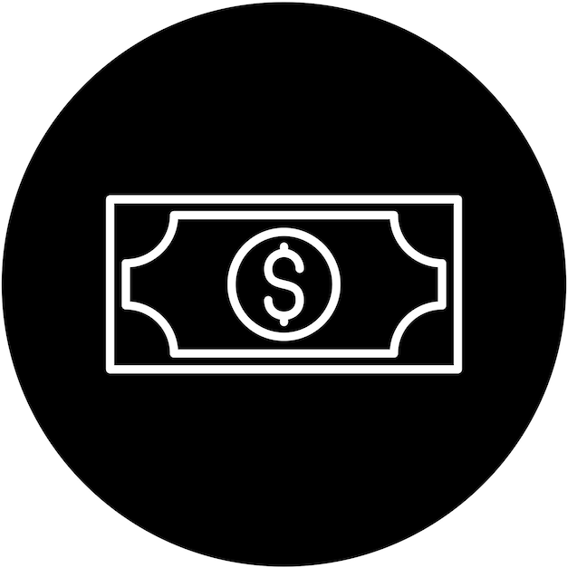 Diseño vectorial de estilo de icono de dinero