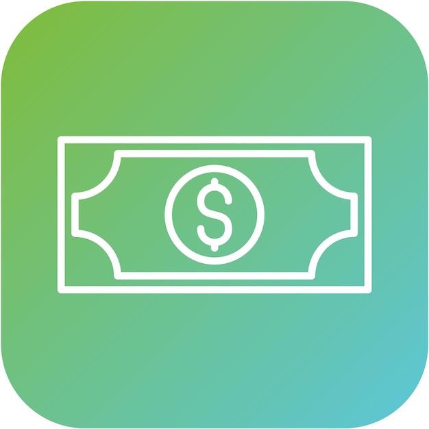 Diseño vectorial de estilo de icono de dinero