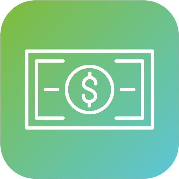 Diseño vectorial de estilo de icono de dinero