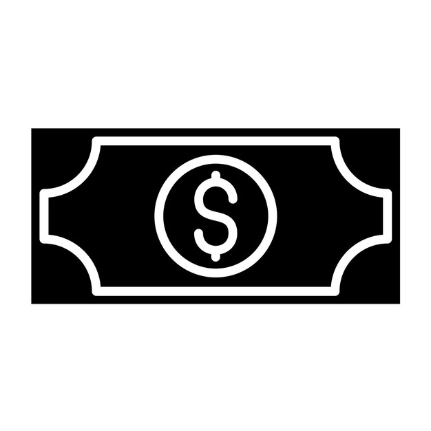 Diseño vectorial de estilo de icono de dinero