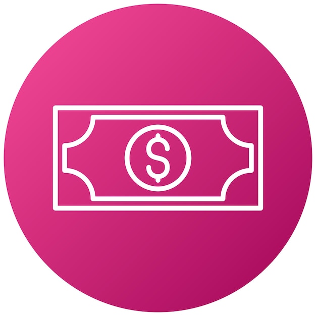 Diseño vectorial de estilo de icono de dinero