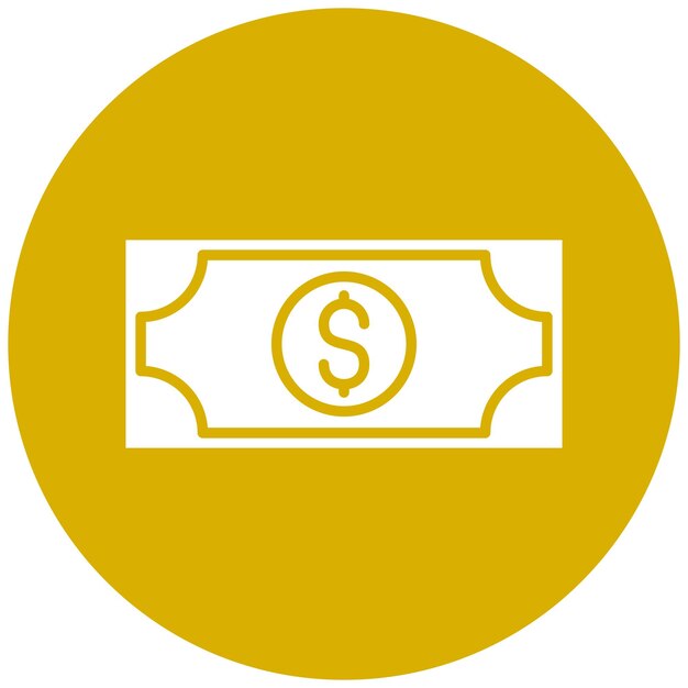Diseño vectorial de estilo de icono de dinero