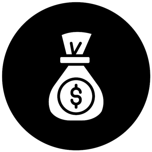 Diseño vectorial de estilo de icono de dinero