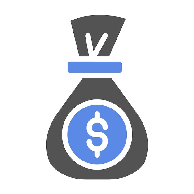 Diseño vectorial de estilo de icono de dinero