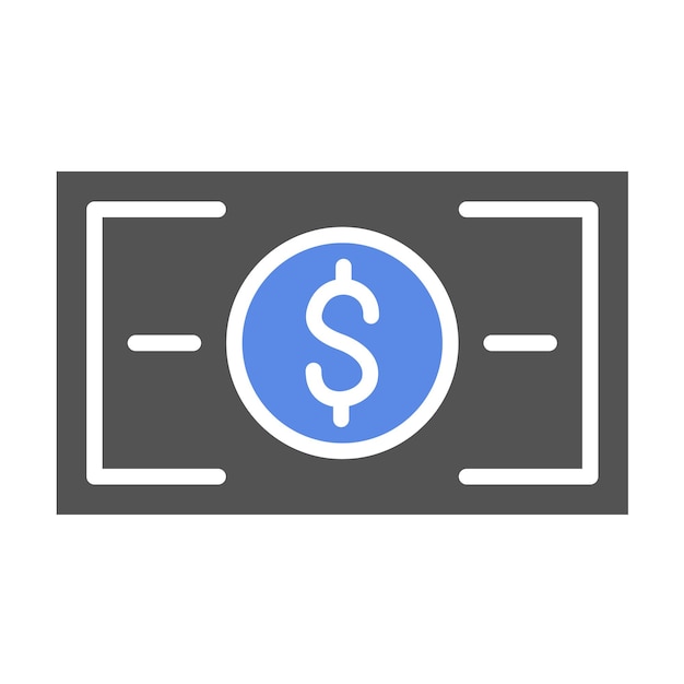Diseño vectorial de estilo de icono de dinero
