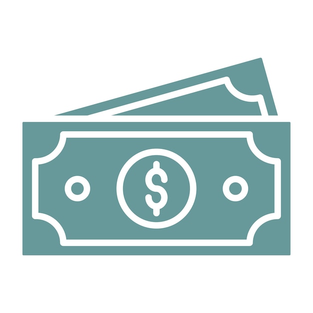 Diseño vectorial de estilo de icono de dinero