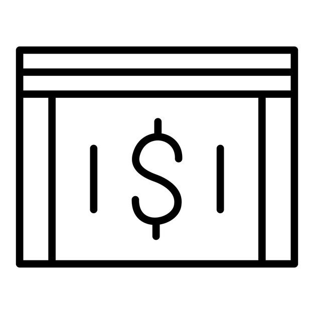 Diseño vectorial de estilo de icono de dinero