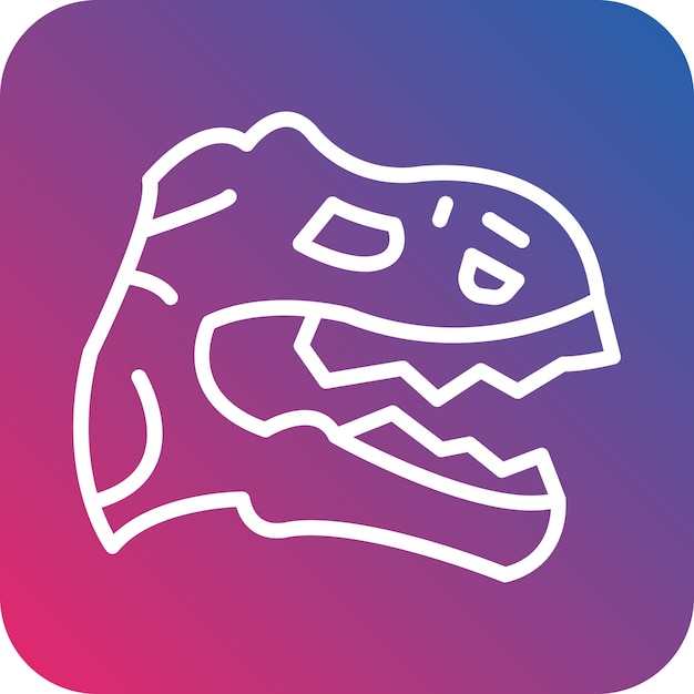 Diseño vectorial Estilo del icono del dinosaurio