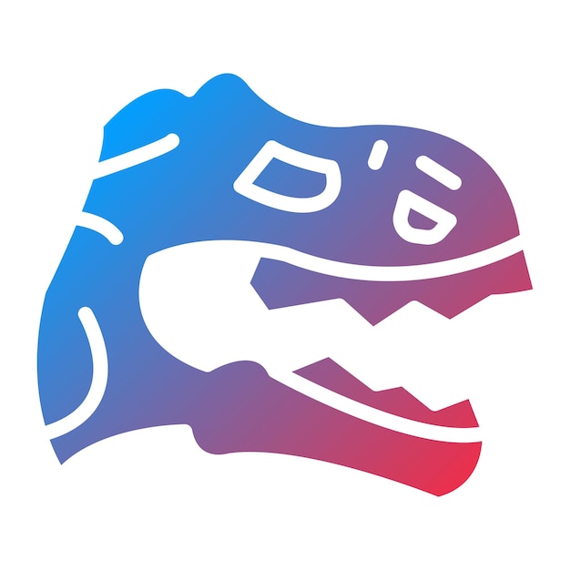 Diseño vectorial Estilo del icono del dinosaurio