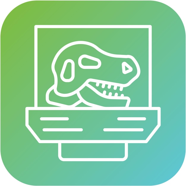 Diseño vectorial Estilo del icono del dinosaurio
