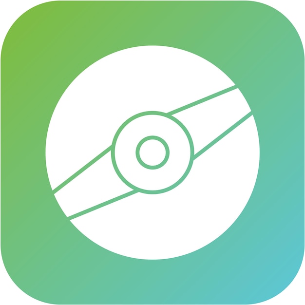 Diseño vectorial Estilo del icono del disco compacto