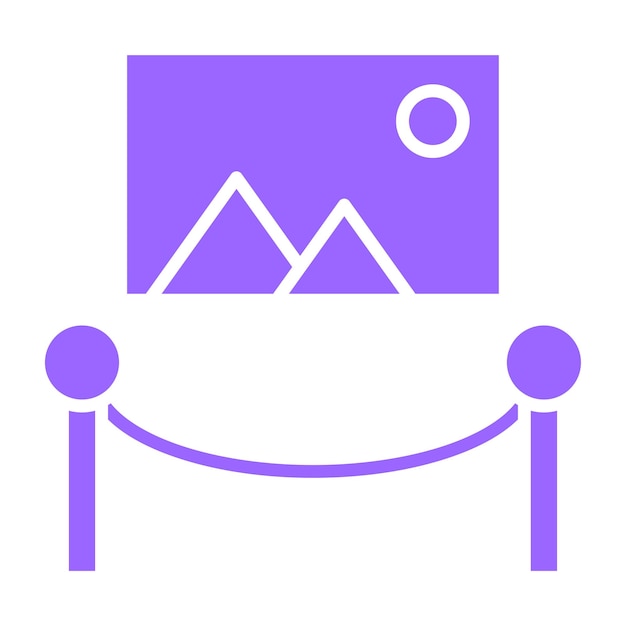 Diseño vectorial Estilo del icono de diseño de la exposición