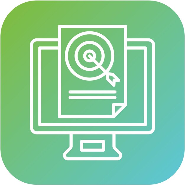 Diseño vectorial estilo de icono de disparo E