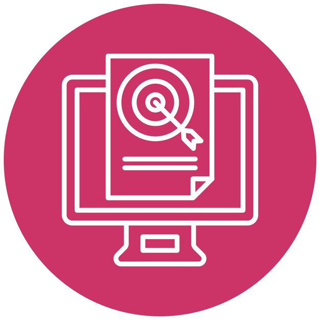 Diseño vectorial estilo de icono de disparo E