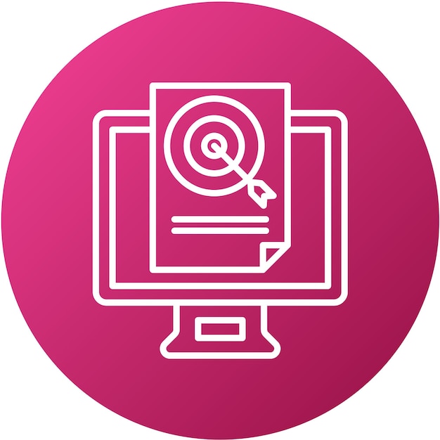 Diseño vectorial estilo de icono de disparo E