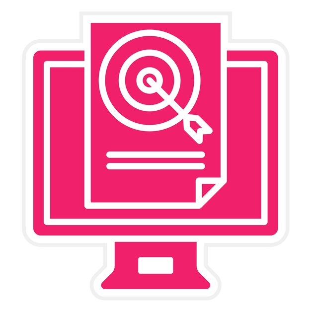 Diseño vectorial estilo de icono de disparo E