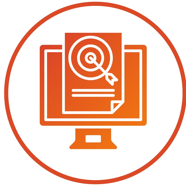 Diseño vectorial estilo de icono de disparo E