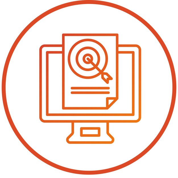 Diseño vectorial estilo de icono de disparo E