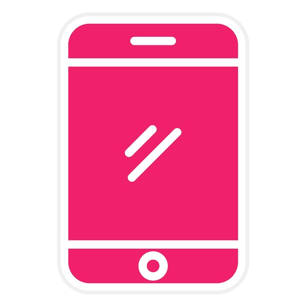 Diseño vectorial Estilo del icono de los dispositivos móviles