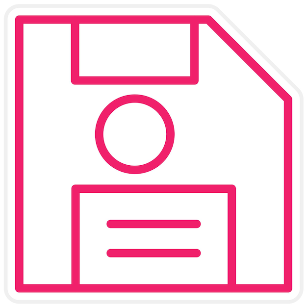 Diseño vectorial Estilo del icono de disquete