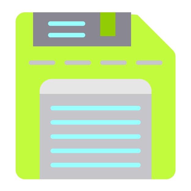 Diseño vectorial del estilo del icono del disquete