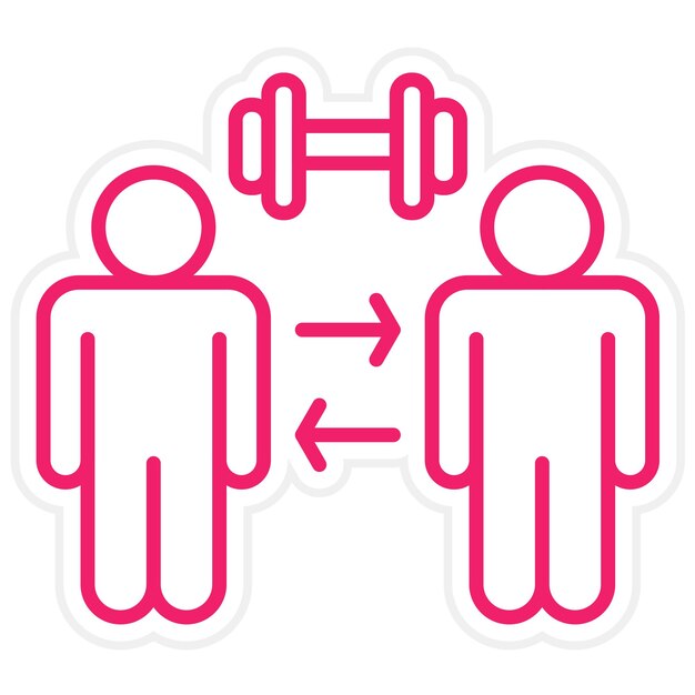 Diseño vectorial Estilo del icono de distancia