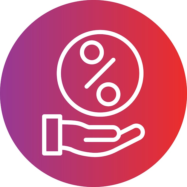 Diseño vectorial Estilo del icono de distribución de ingresos