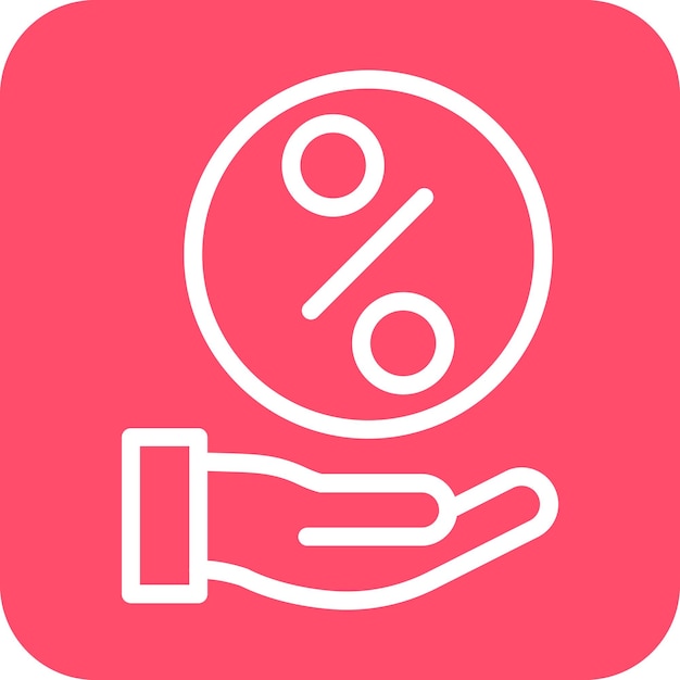 Diseño vectorial Estilo del icono de distribución de ingresos