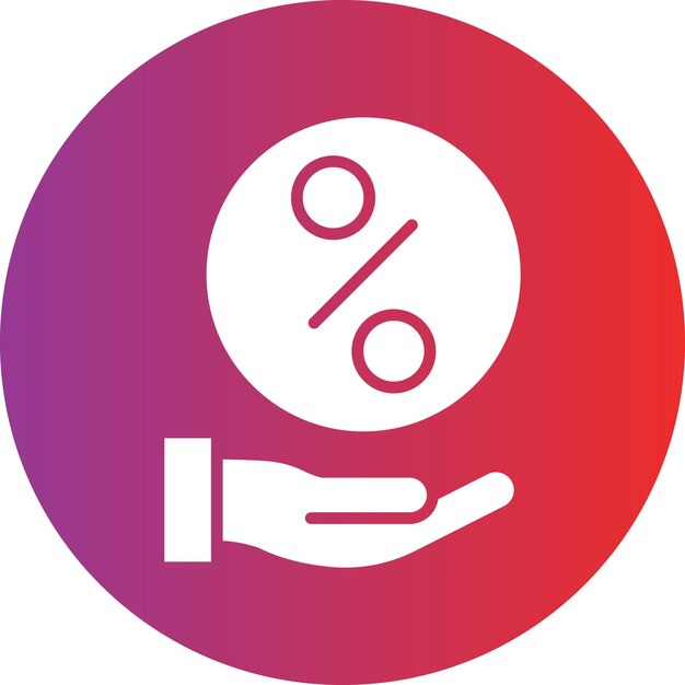 Diseño vectorial Estilo del icono de distribución de ingresos