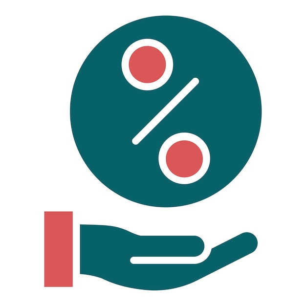 Diseño vectorial Estilo del icono de distribución de ingresos