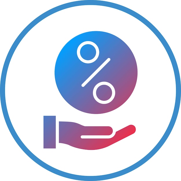 Diseño vectorial Estilo del icono de distribución de ingresos