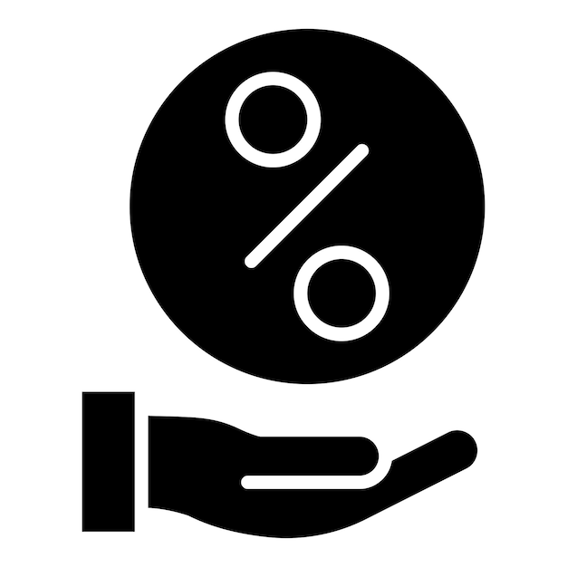 Diseño vectorial Estilo del icono de distribución de ingresos