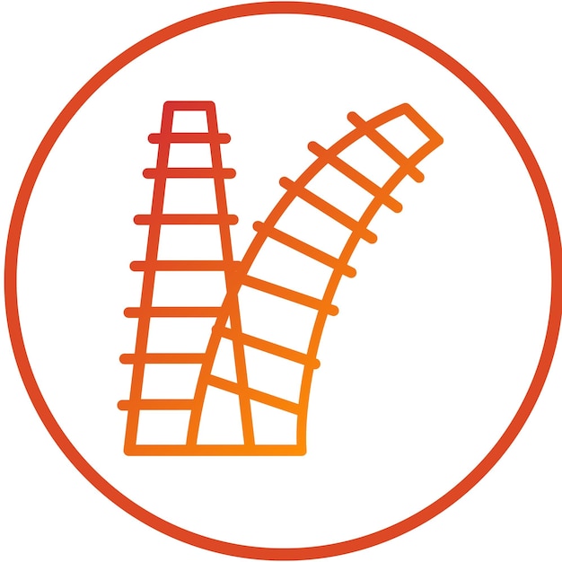 Diseño vectorial Estilo de icono dividido