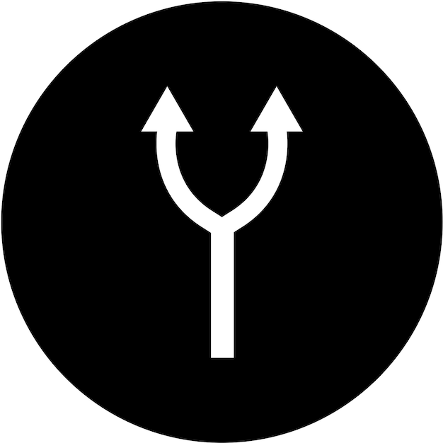 Diseño vectorial Estilo de icono dividido