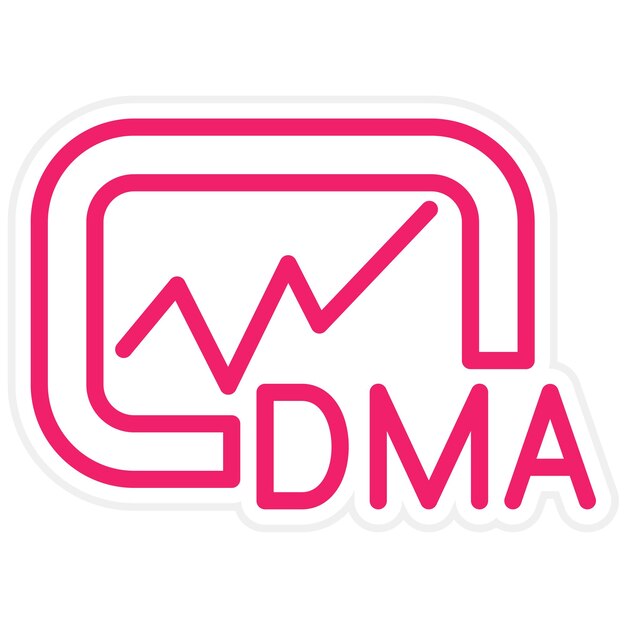 Diseño vectorial Estilo de icono DMA