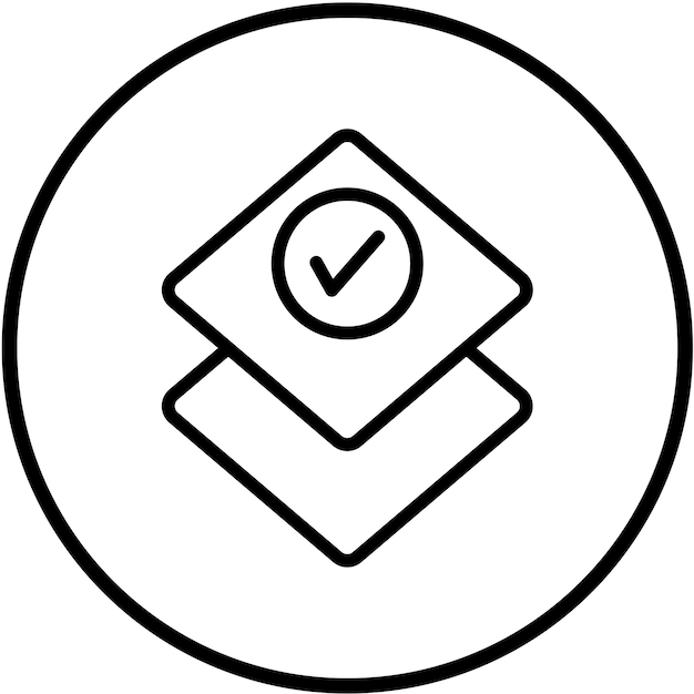 Diseño vectorial Estilo de icono de doble capa