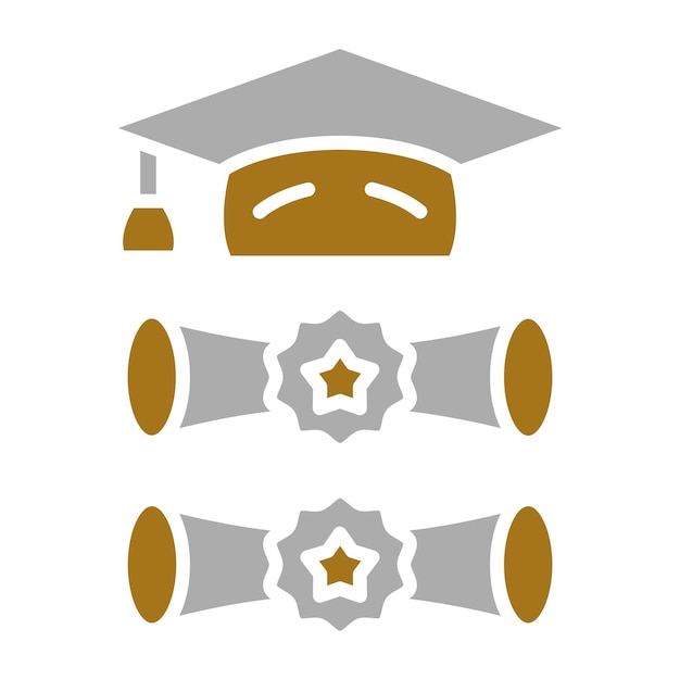 Diseño vectorial Estilo de icono de doble grado