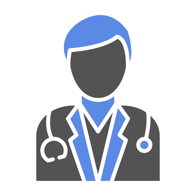Diseño vectorial Estilo del icono del doctor