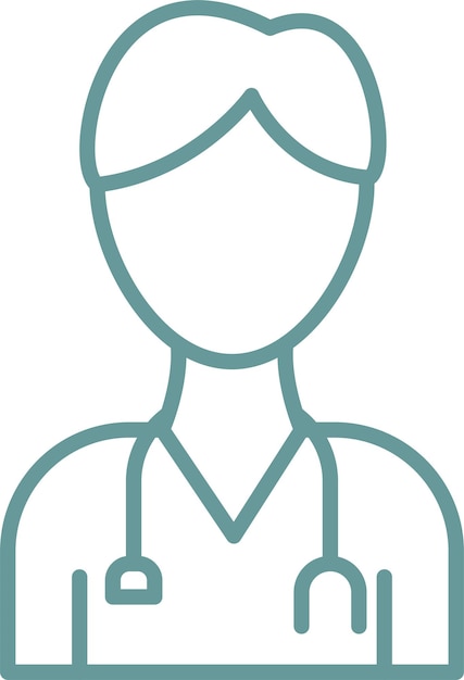 Diseño vectorial Estilo del icono del doctor