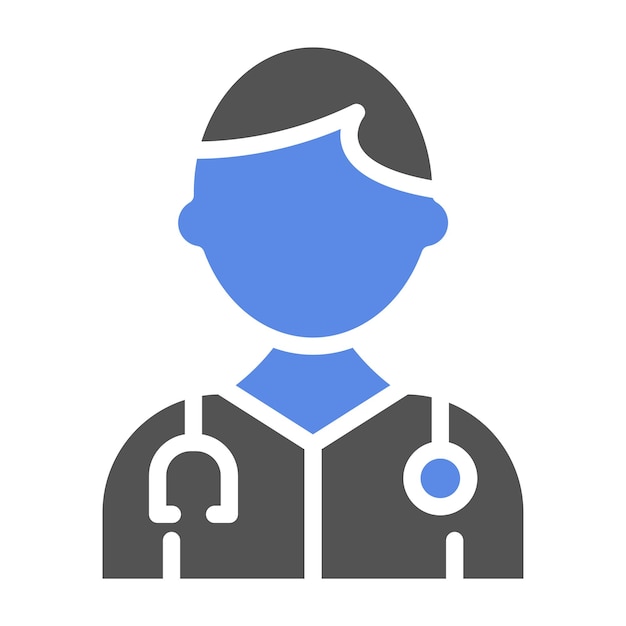 Diseño vectorial Estilo del icono del doctor