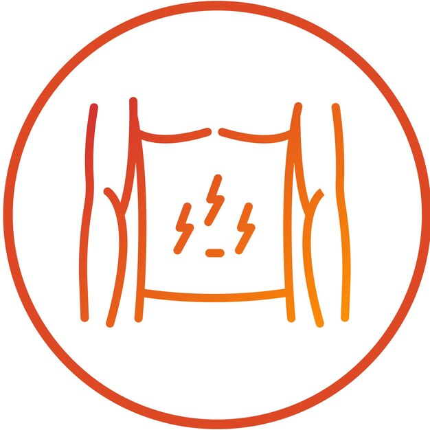 Diseño vectorial Estilo del icono del dolor de estómago