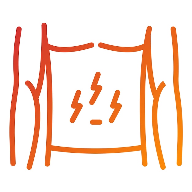 Diseño vectorial Estilo del icono del dolor de estómago
