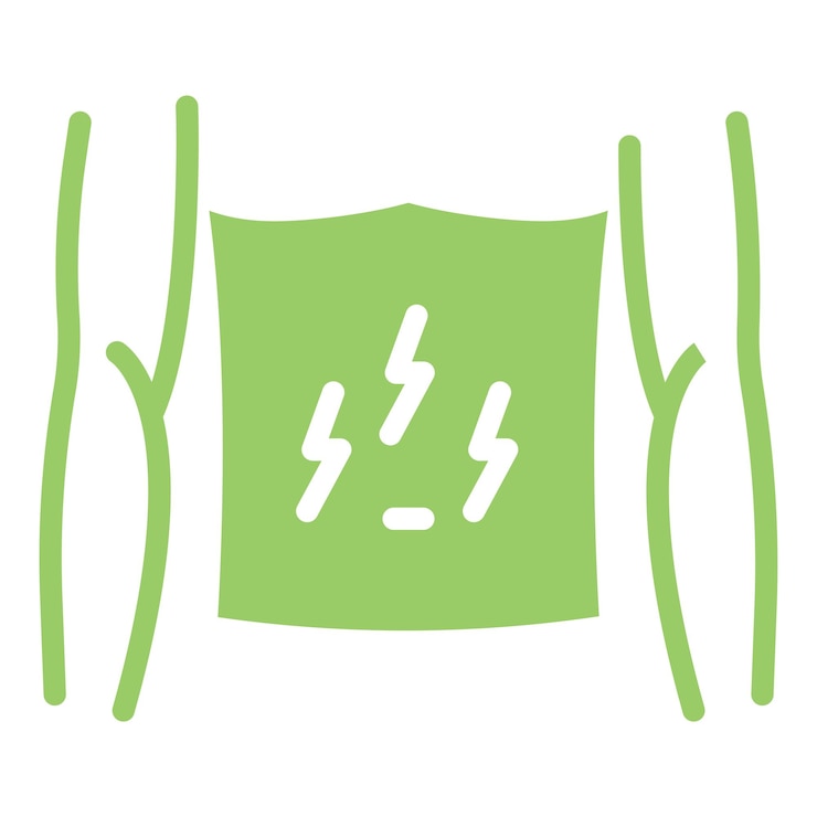 Vector diseño vectorial estilo del icono del dolor de estómago