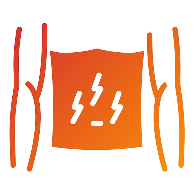 Diseño vectorial Estilo del icono del dolor de estómago