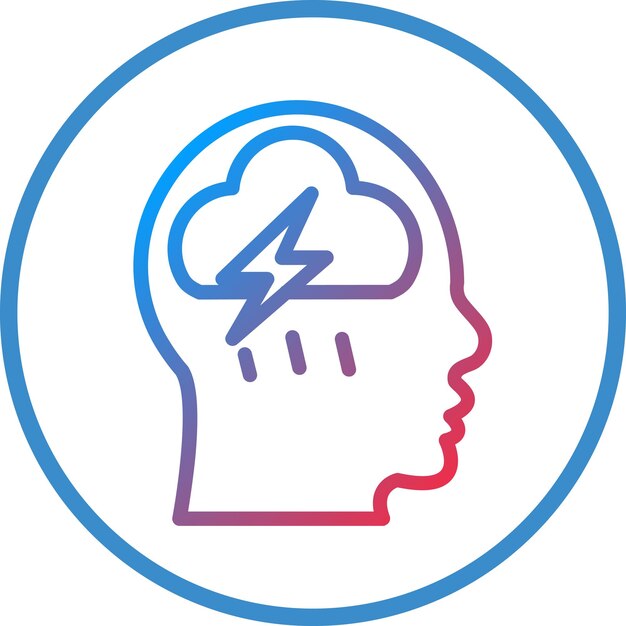 Diseño vectorial de estilo de icono de dolor